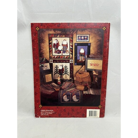 Fiber Mosaics All Star Santa Review Leslie Beck Quilt Patterns Pillows Rugs Book - Picture 2 of 10